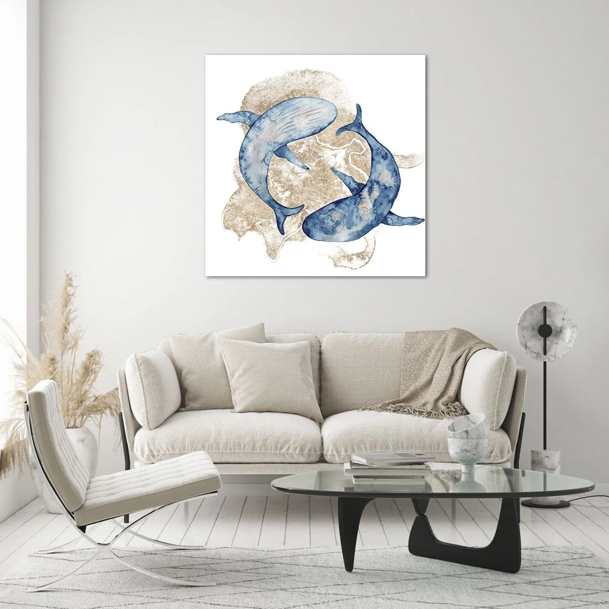 Quadro em vidro - Amizade ou amor? - 50x50 cm