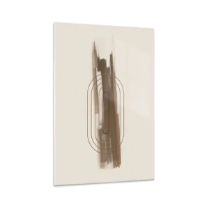 Quadro em vidro - Um sopro de cinza - 70x100 cm