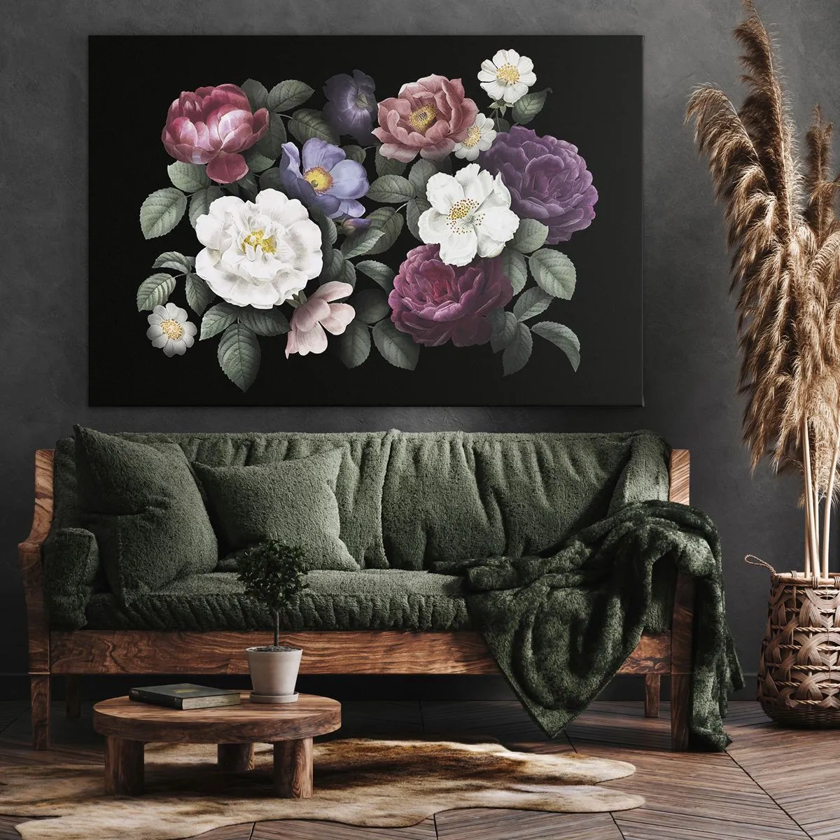 Quadro em tela - Do jardim inglês - 120x80 cm