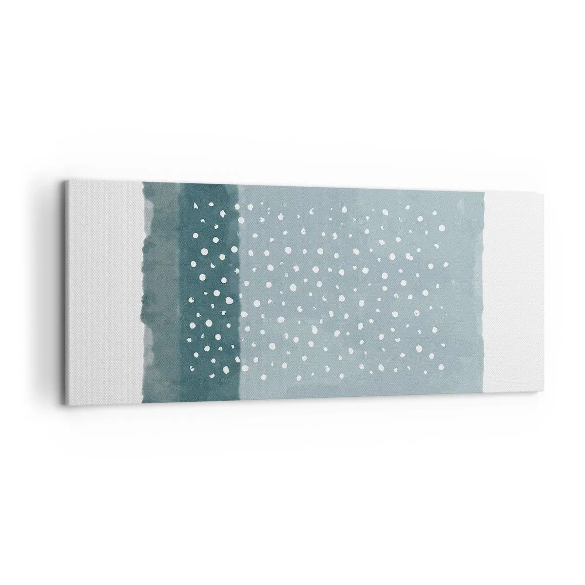 Quadro em tela - Cultivado em azul - 100x40 cm
