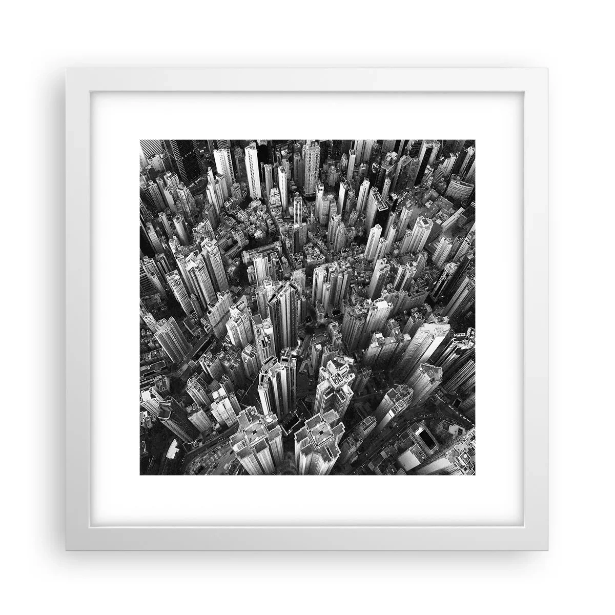 Pôster em moldura branca - Ainda mais alto e mais alto - 30x30 cm