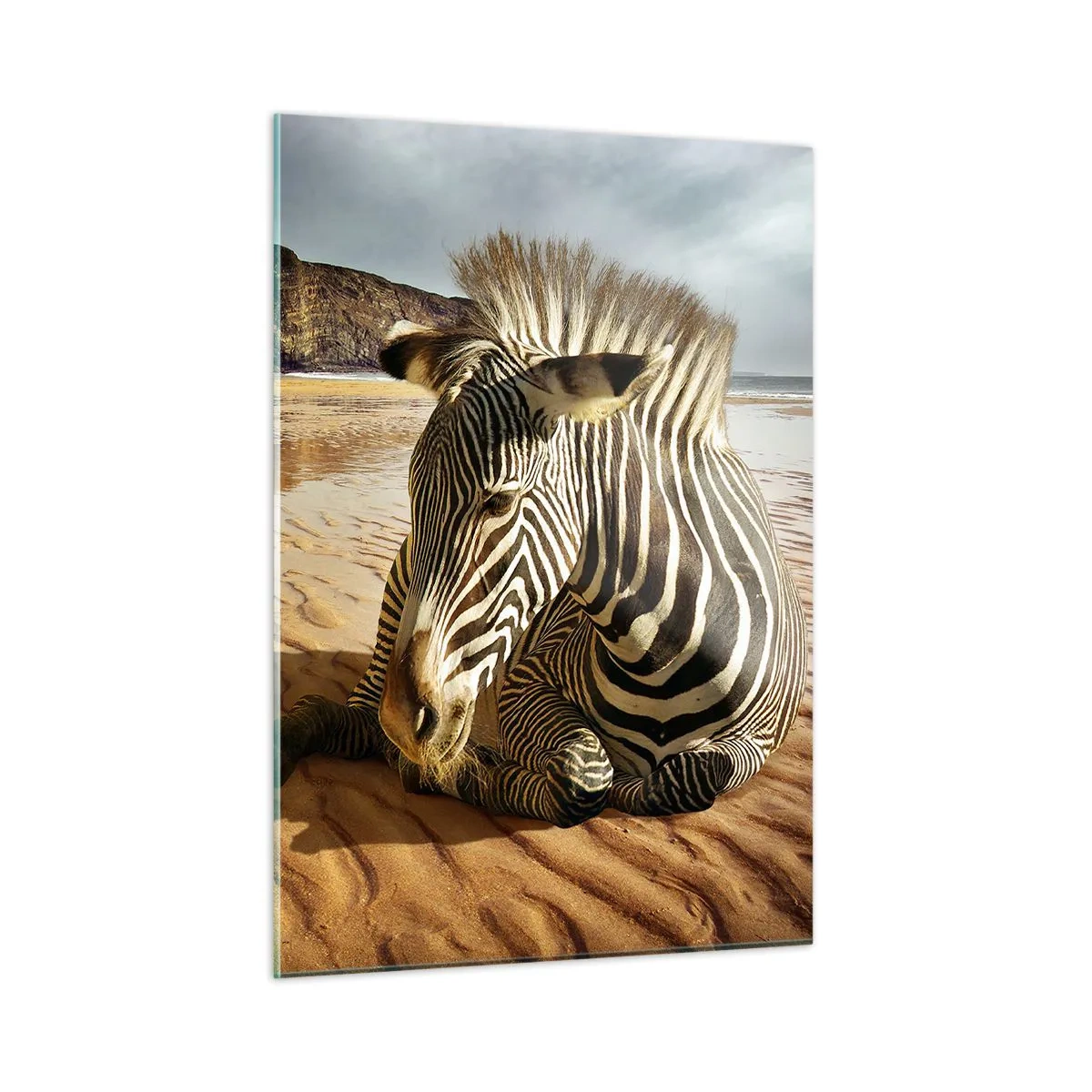 Quadro em vidro - Combinamos bem - 50x70 cm