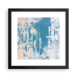 Pôster com moldura preta - Através da estalactite de gelo - 30x30 cm