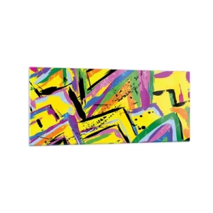 Quadro em vidro - Grito de alegria - 120x50 cm