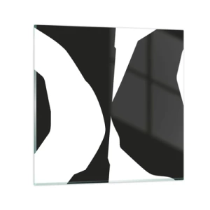 Quadro em vidro - Positivo negativo - 30x30 cm