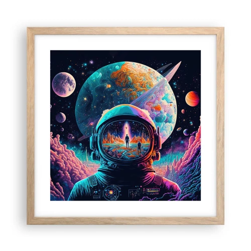 Pôster com moldura de carvalho claro - Os filósofos não sonharam com isso - 40x40 cm
