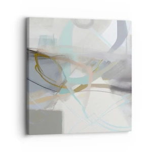 Quadro em tela - Abstração enevoada - 30x30 cm