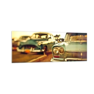 Quadro em vidro - Vamos esperar para ver - 140x50 cm