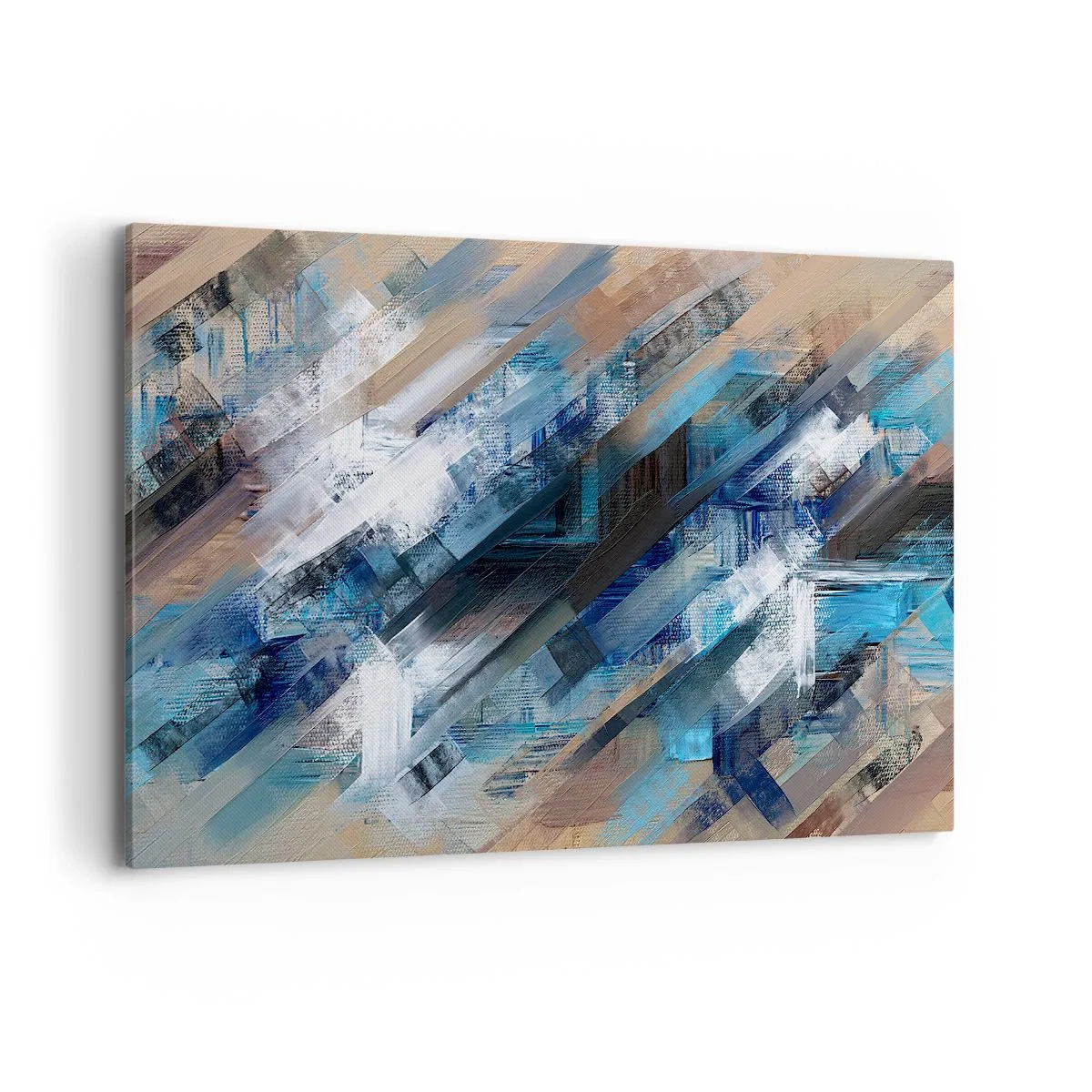 Quadro em tela - Numa diagonal azul - 120x80 cm