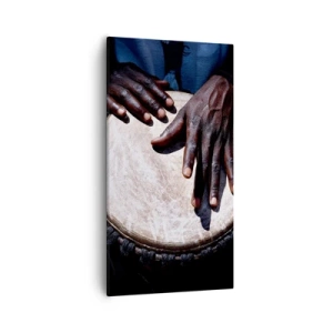 Quadro em tela - Viva no seu próprio ritmo - 55x100 cm