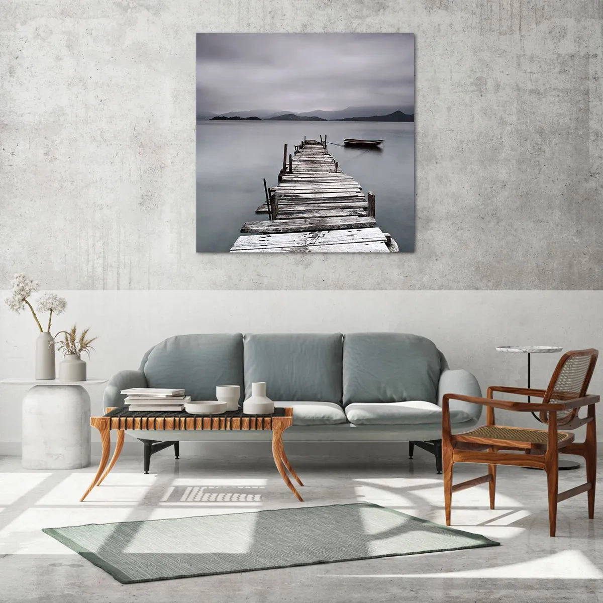 Quadro em vidro - Amanhã pode ir - 70x70 cm