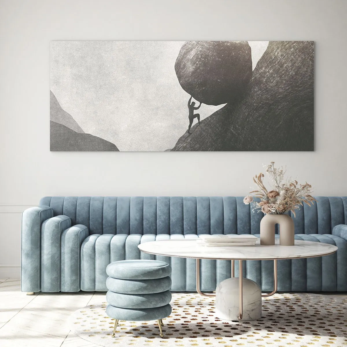 Quadro em vidro - Eu creio - 120x50 cm