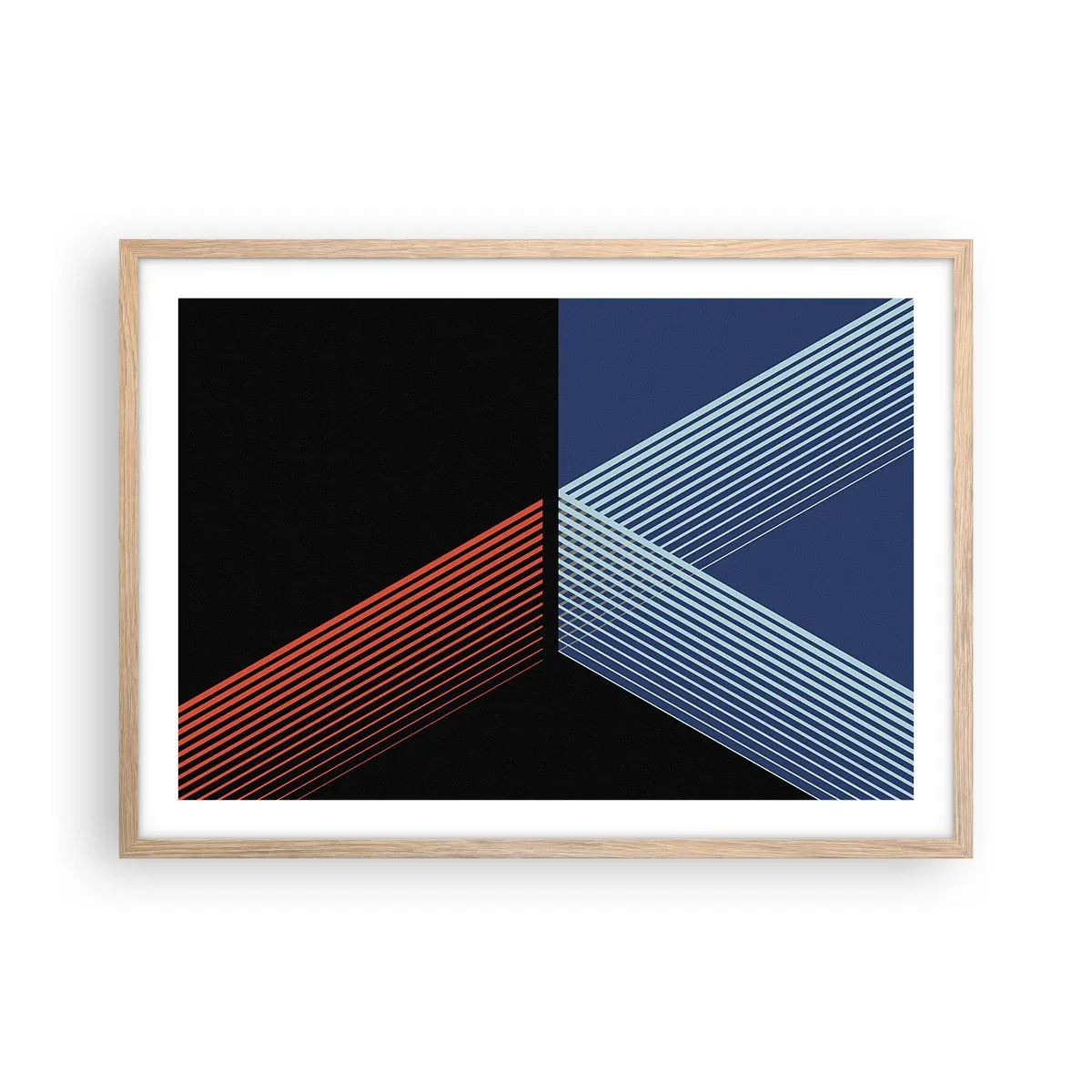 Pôster com moldura de carvalho claro - Uma história simples - 70x50 cm