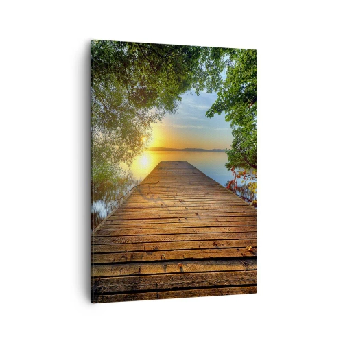 Quadro em tela - Tome o seu tempo, sente-se - 50x70 cm