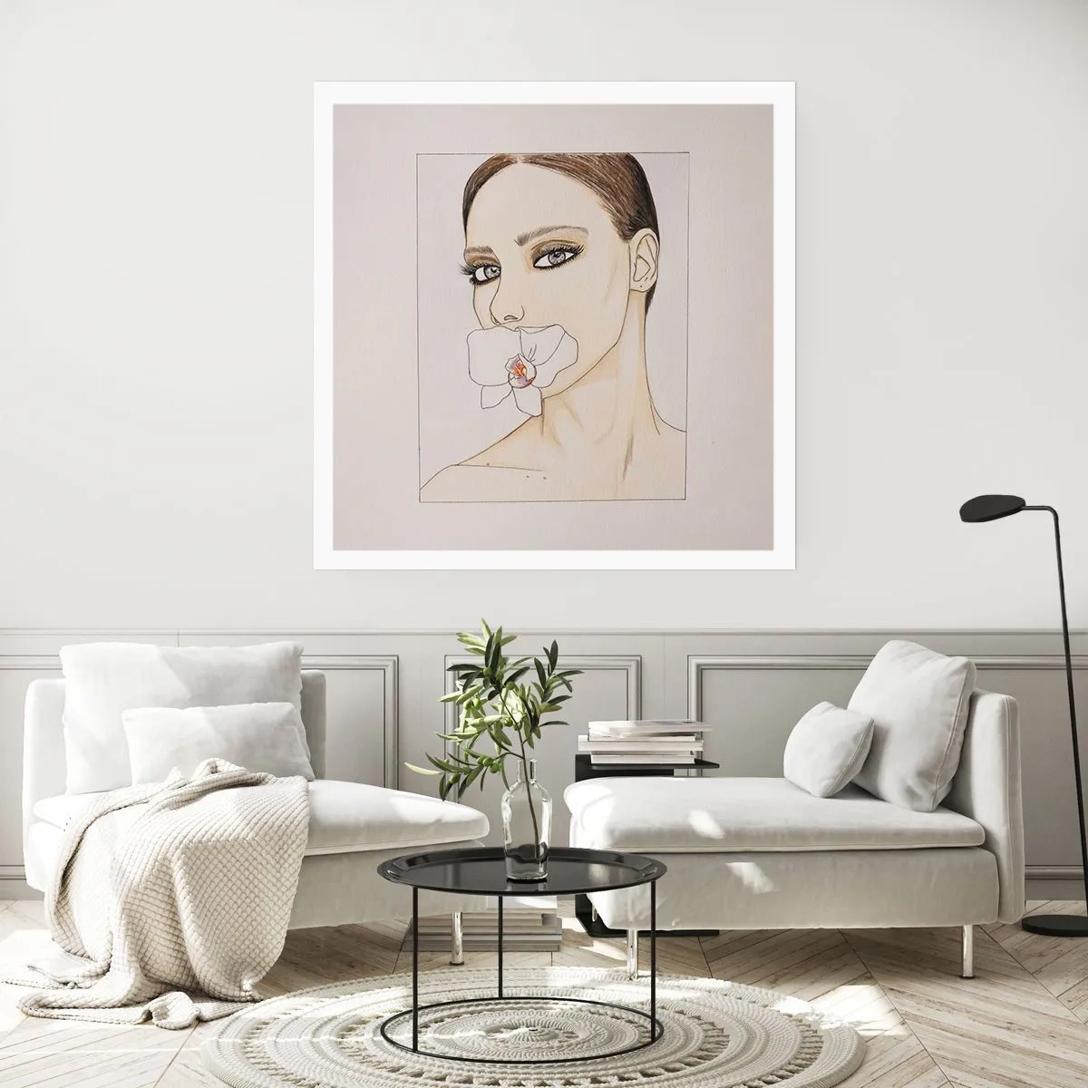 Pôster - Símbolo de elegância e beleza - 50x50 cm
