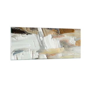 Quadro em vidro - Camadas coloridas - 100x40 cm