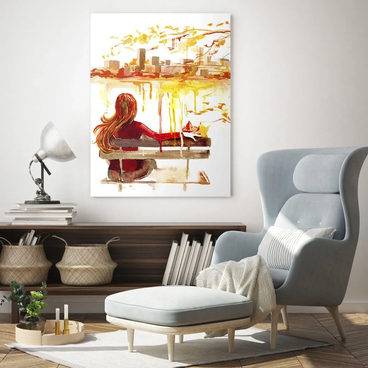 Quadro em vidro - Um momento de reflexão - 50x70 cm