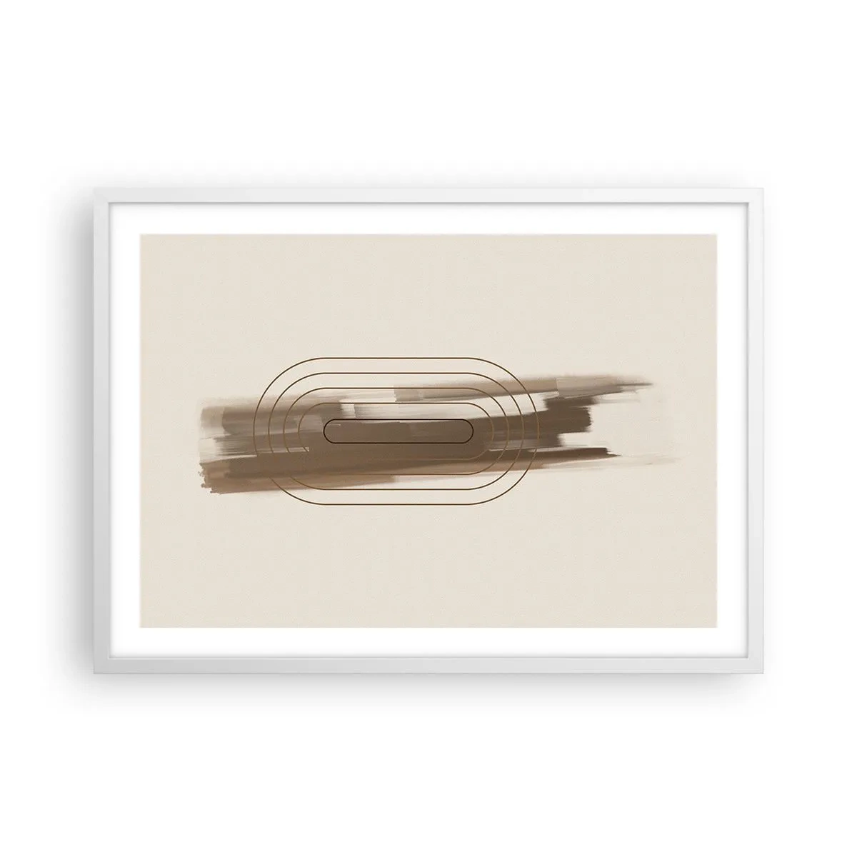 Pôster em moldura branca - Um sopro de cinza - 70x50 cm