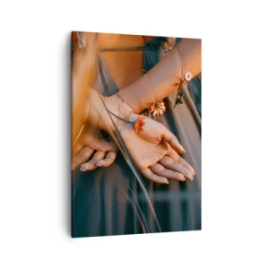 Quadro em tela - Ligada à natureza - 50x70 cm