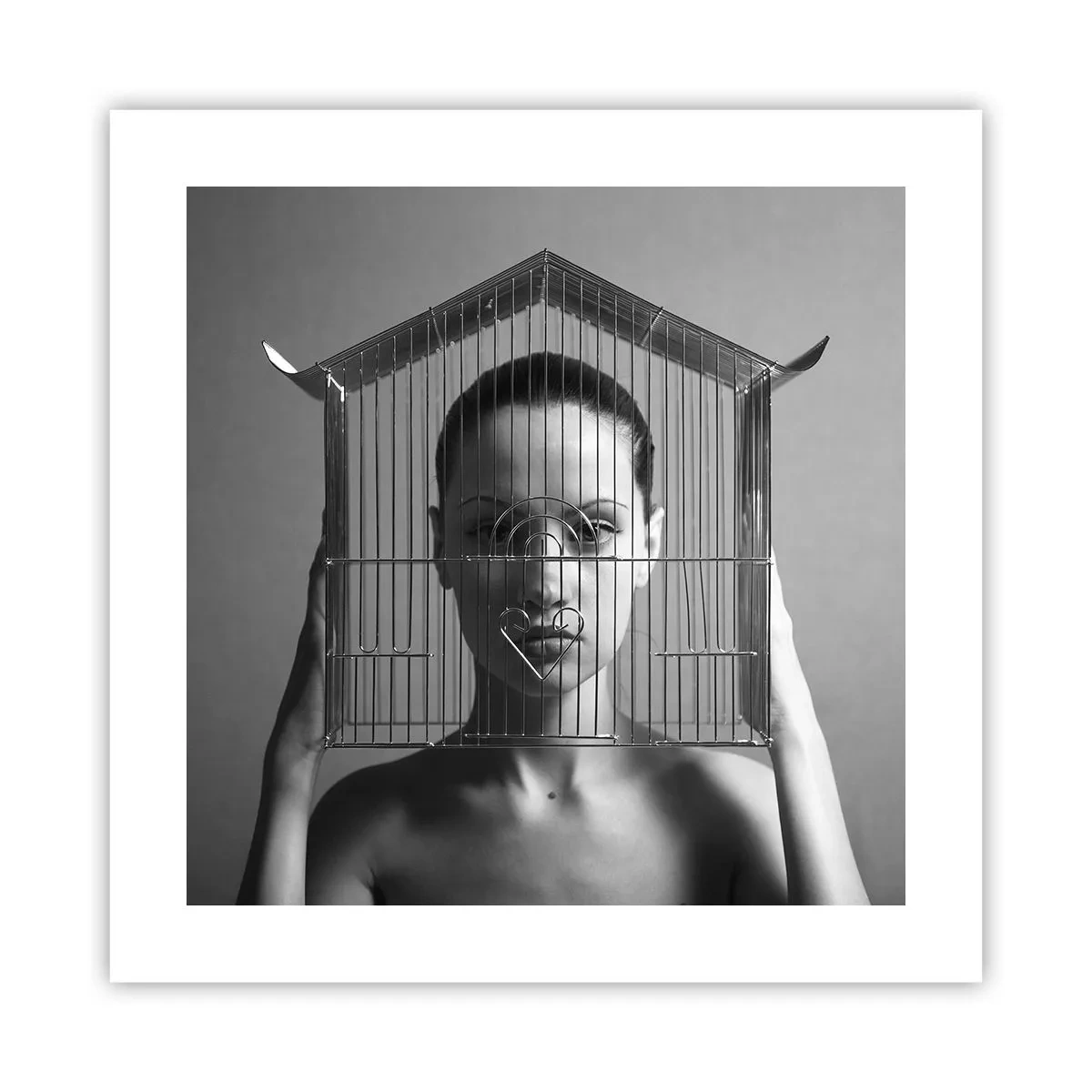 Pôster - Retrato um pouco surreal - 40x40 cm