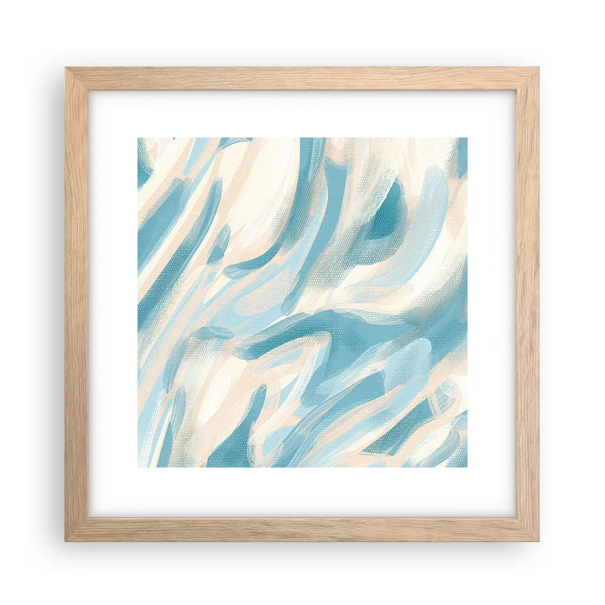 Pôster com moldura de carvalho claro - Brisas de primavera - 30x30 cm