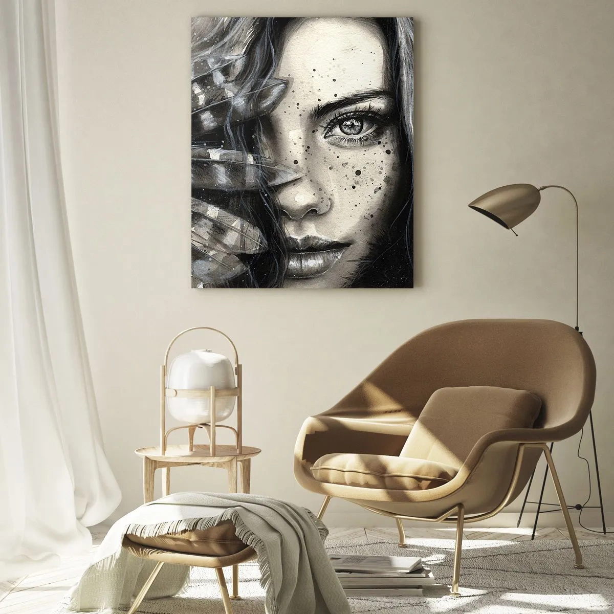 Quadro em vidro - Beleza selvagem - 50x70 cm