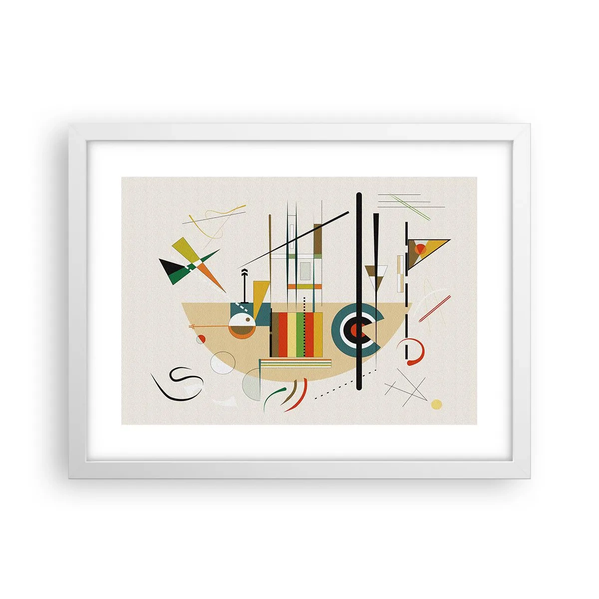 Pôster em moldura branca - E o mundo ri - 40x30 cm