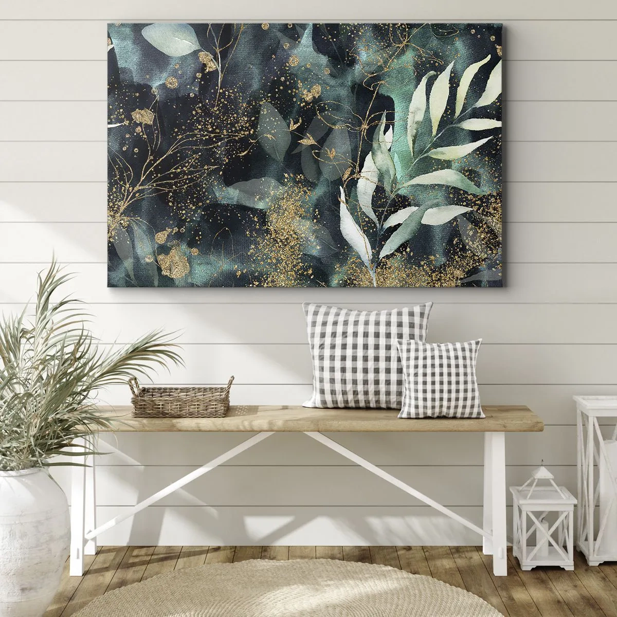 Quadro em tela - Jardim Mágico - 70x50 cm