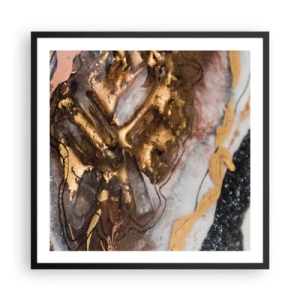 Pôster com moldura preta - O elemento terra - 60x60 cm