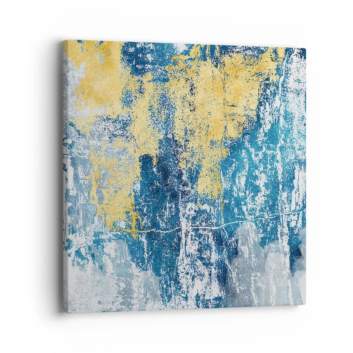 Quadro em tela - Abstração cheia de clima - 40x40 cm