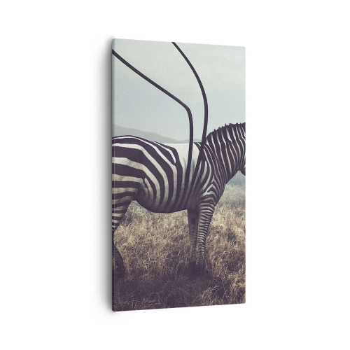 Quadro em tela - Atenção! Falha - 55x100 cm