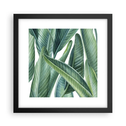 Pôster com moldura preta - O próprio verde - 30x30 cm
