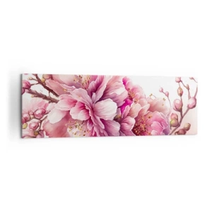 Quadro em tela - Flor de cerejeira - 160x50 cm