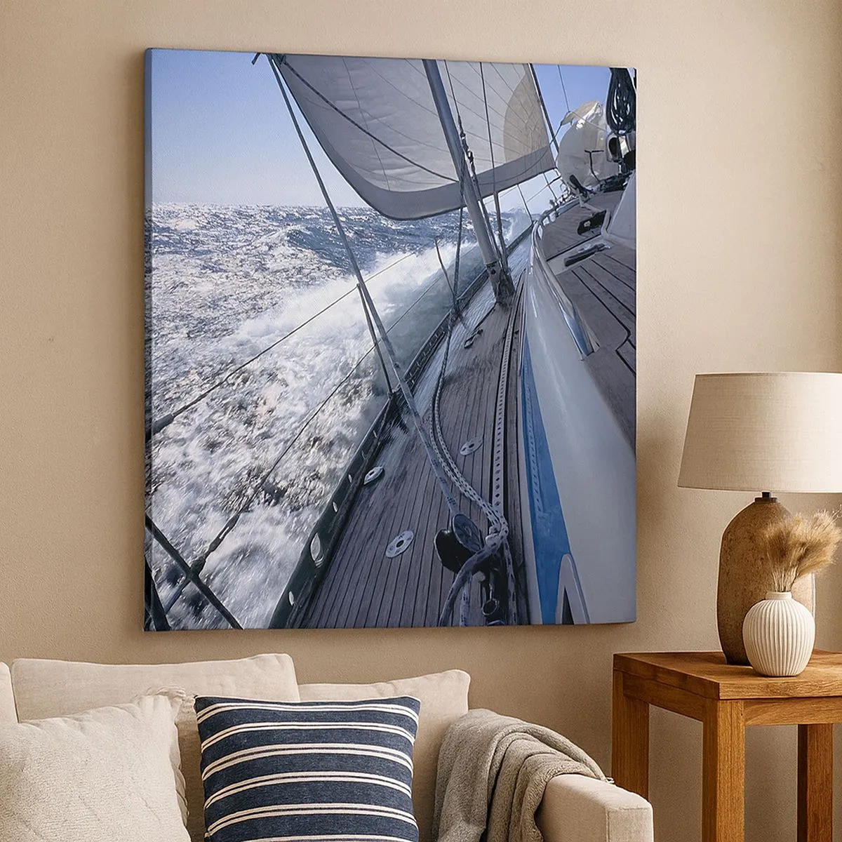 Quadro em tela - Eu sei o que é ser um pássaro - 30x30 cm