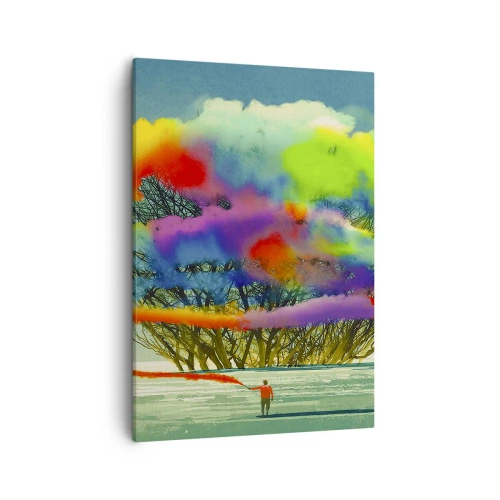 Quadro em tela - Dar vida a este mundo - 50x70 cm