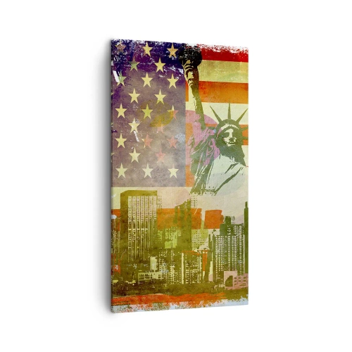 Quadro em tela - Viva a América! - 45x80 cm