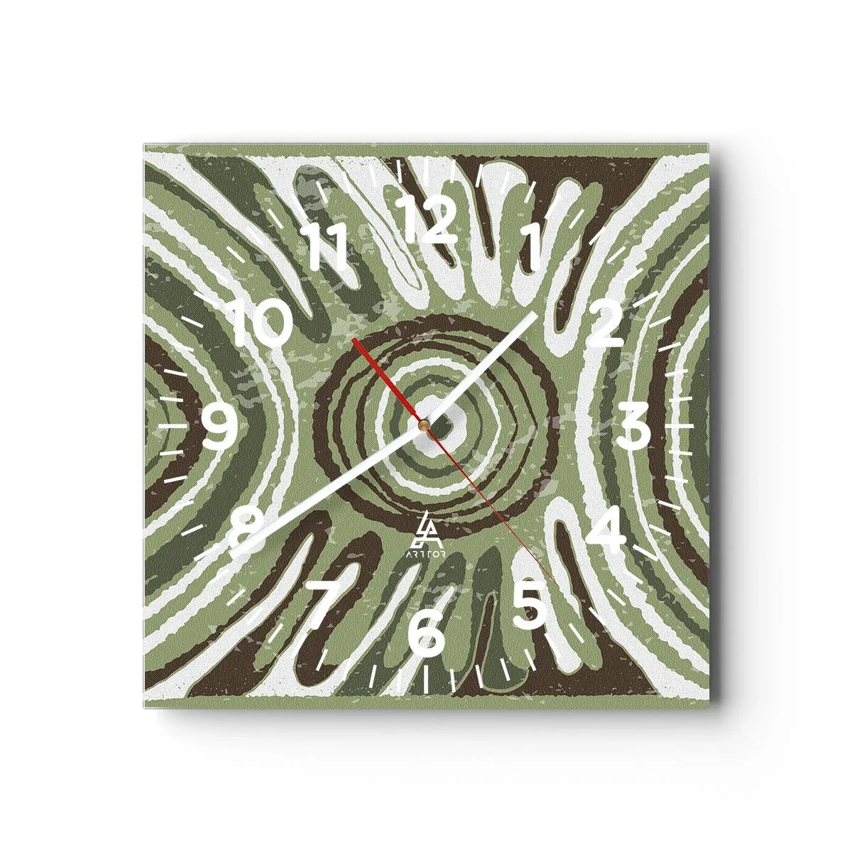 Relógio de parede - Relógio em vidro - Uma explosão de emoções - 40x40 cm