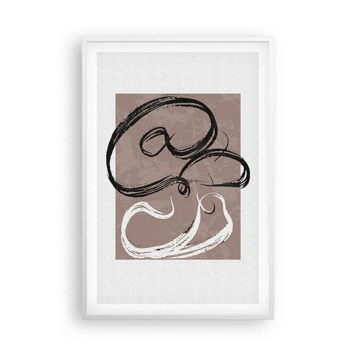 Pôster em moldura branca - Composição – a busca pela plenitude - 61x91 cm