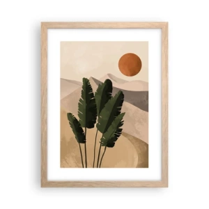 Pôster com moldura de carvalho claro - O triunfo da vida - 30x40 cm