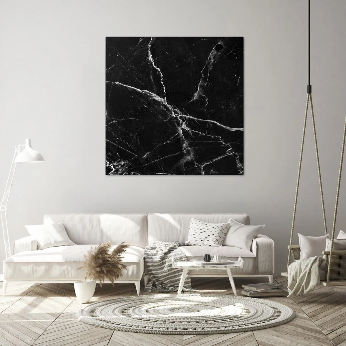 Quadro em tela - A vida secreta da pedra - 40x40 cm