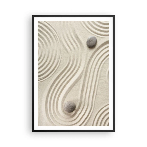 Pôster com moldura preta - Um toque de calor - 70x100 cm