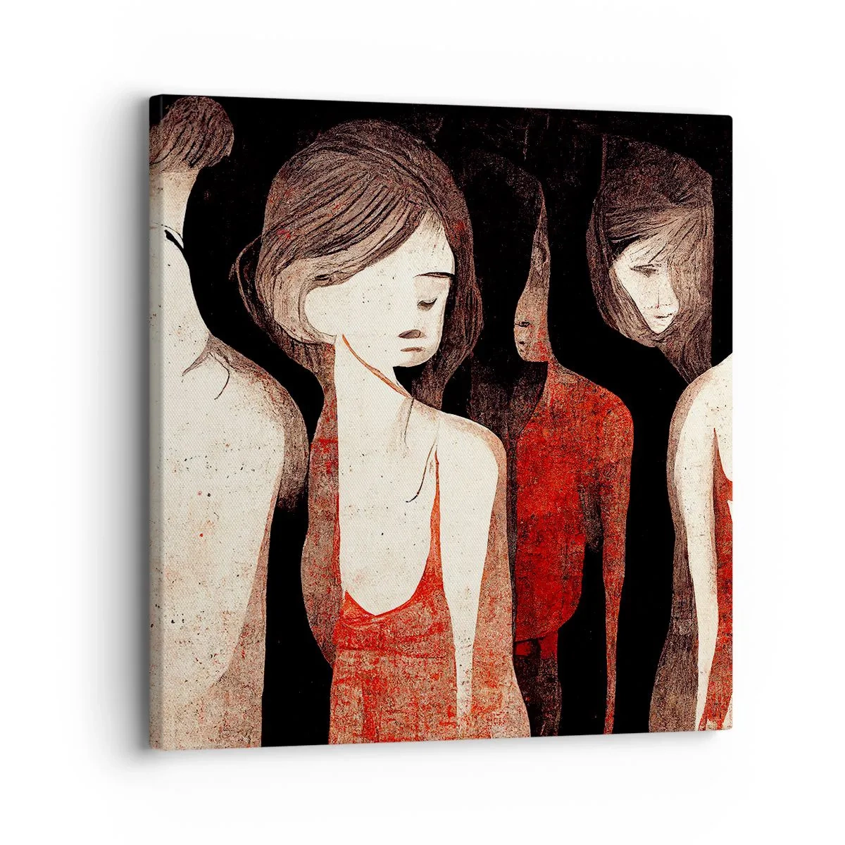 Quadro em tela - Madonas das trevas - 30x30 cm