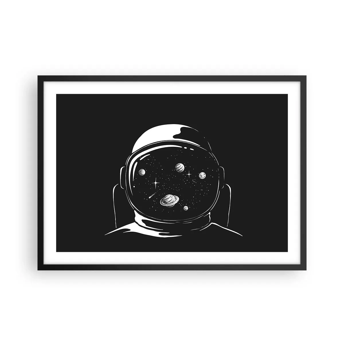 Pôster com moldura preta - Bela Vista - 70x50 cm