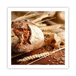 Pôster - Apetitoso, perfumado, crocante - 60x60 cm