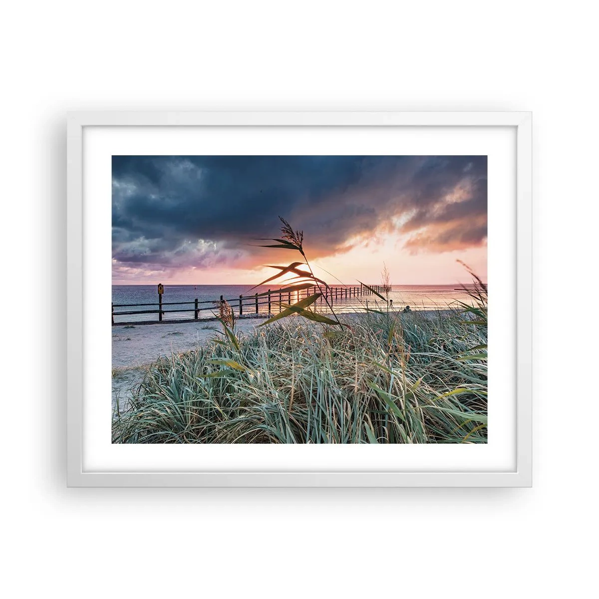 Pôster em moldura branca - O vento não leva - 50x40 cm