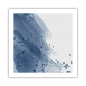 Pôster - Tule azul - 50x50 cm