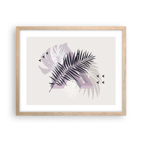 Pôster com moldura de carvalho claro - A sombra de uma sombra - 50x40 cm