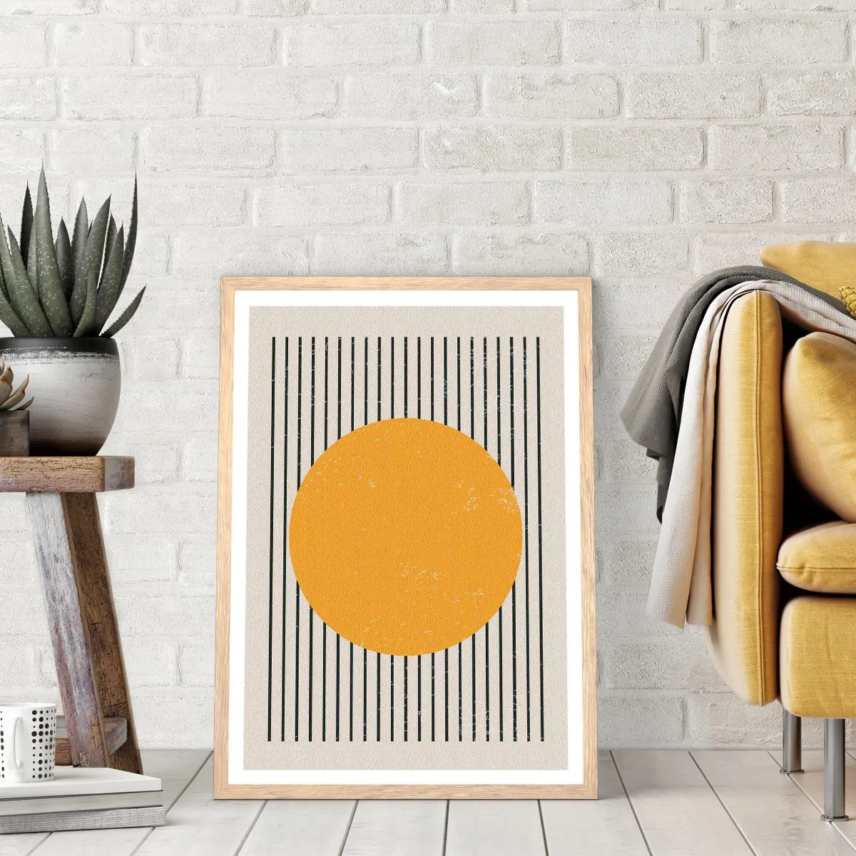 Pôster com moldura de carvalho claro - O poder da simplicidade - 61x91 cm