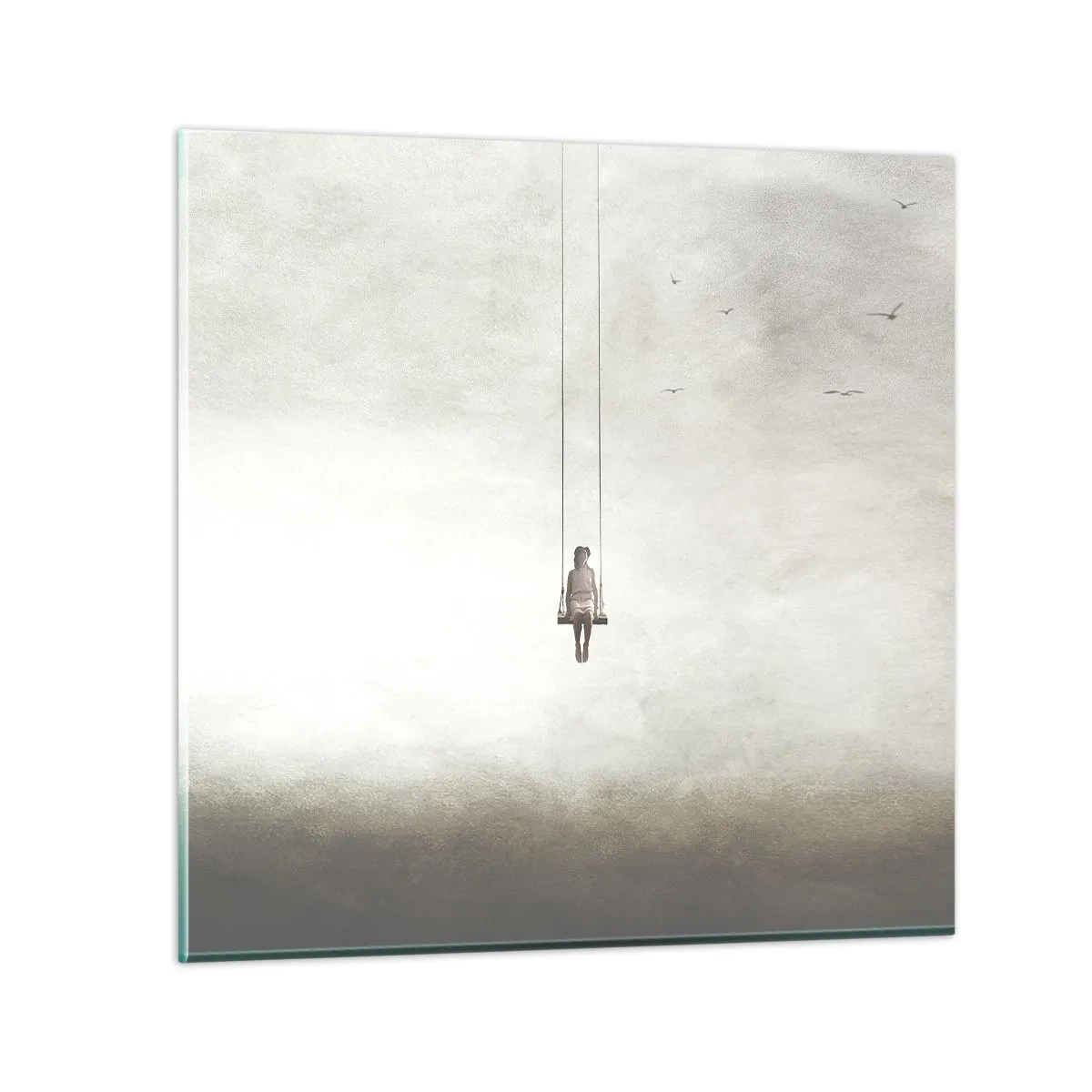 Quadro em vidro - A criança em nós - 70x70 cm