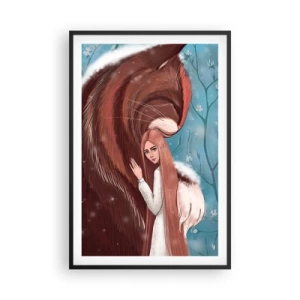 Pôster com moldura preta - Bem-vindo ao conto de fadas - 61x91 cm